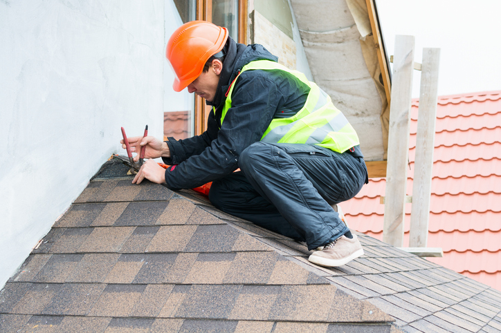 Roofer builder worker